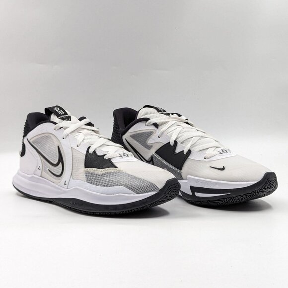 Nike Men Kyrie Low White Black Mesh Athletic basketball sneakers